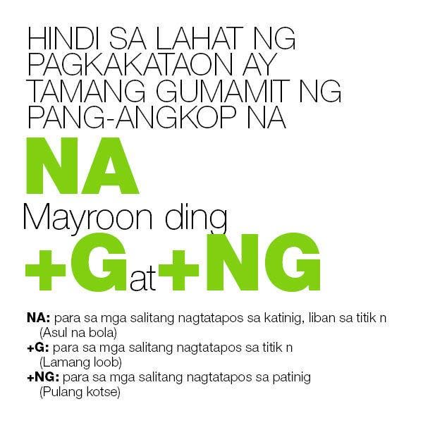 'Ng' Versus 'Nang' and other Tagalog Pointers - When In Manila