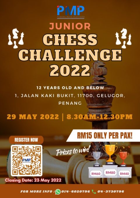 PMP Junior Chess Challenge 2022 | Penang Math Platform