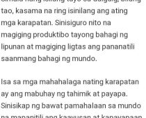 Sanaysay Tungkol Sa Karapatang Pantao