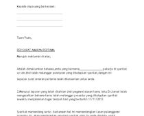 Contoh Surat Amaran Pekerja