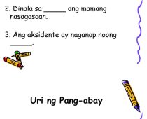 Pang Abay At Mga Uri Nito