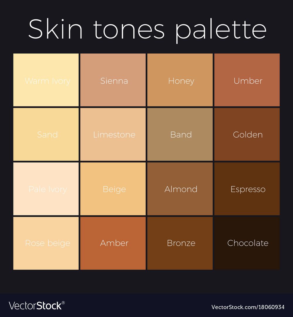 Skin Tones Color Palette - COLORYUJ