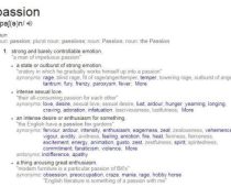 Passion Meaning In Malay